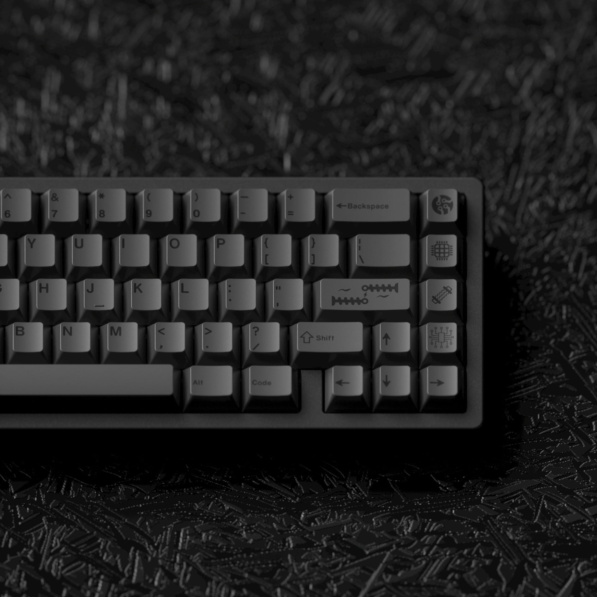 JKDK "Dark Matter" Keycap Set