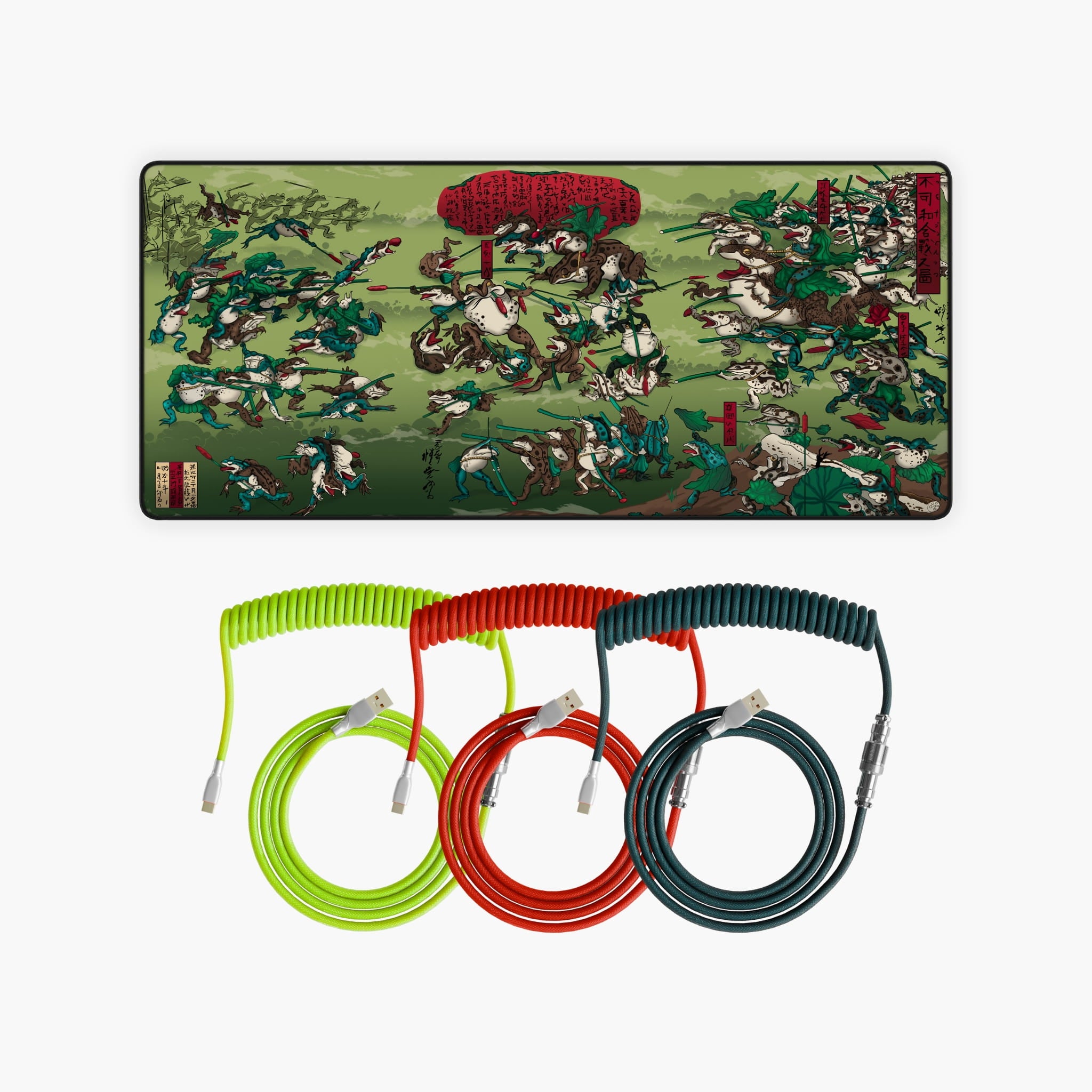 Pack de alfombrilla de ratón + cable en espiral