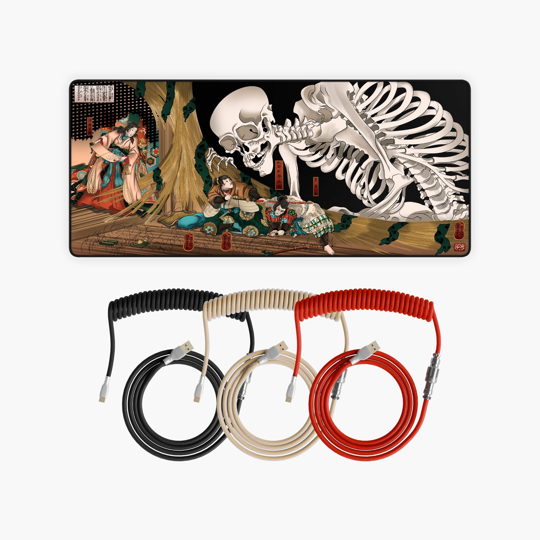 Pack de alfombrilla de ratón + cable en espiral