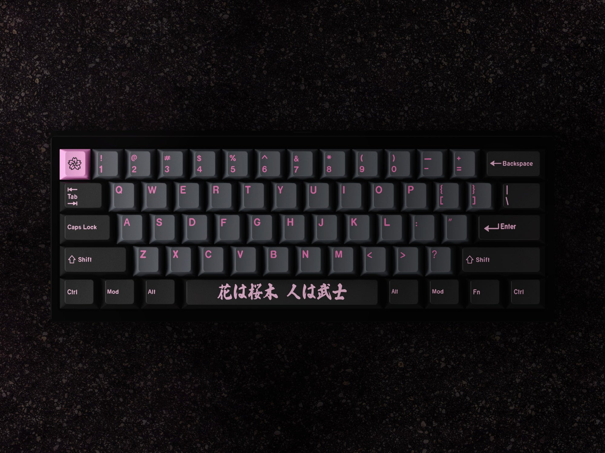 "Night Sakura" Custom Keycap Set