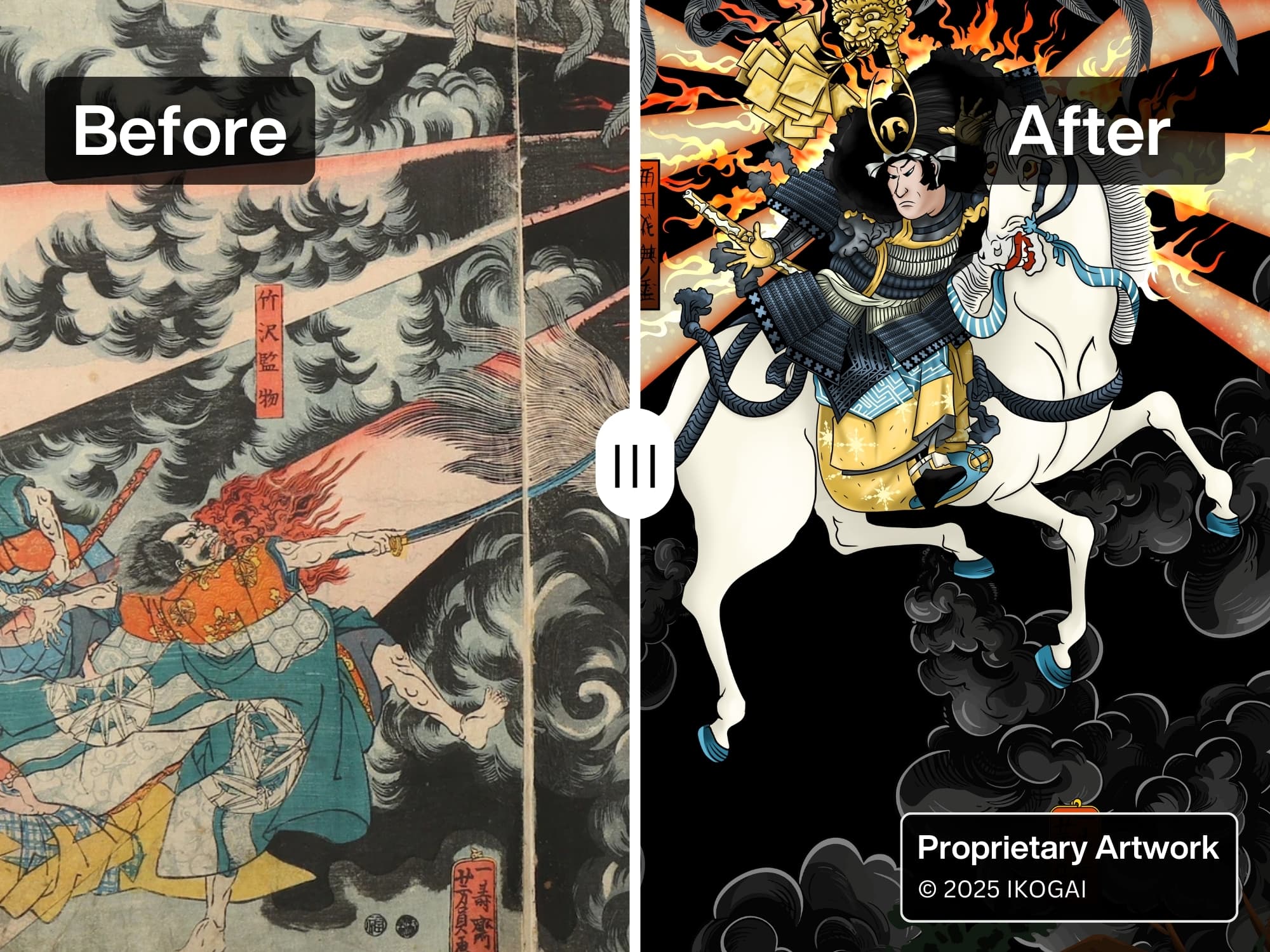 GHOST OF NITTA YOSHIOKI TAKES HIS VENGENCE, BY YOSHIKAZU