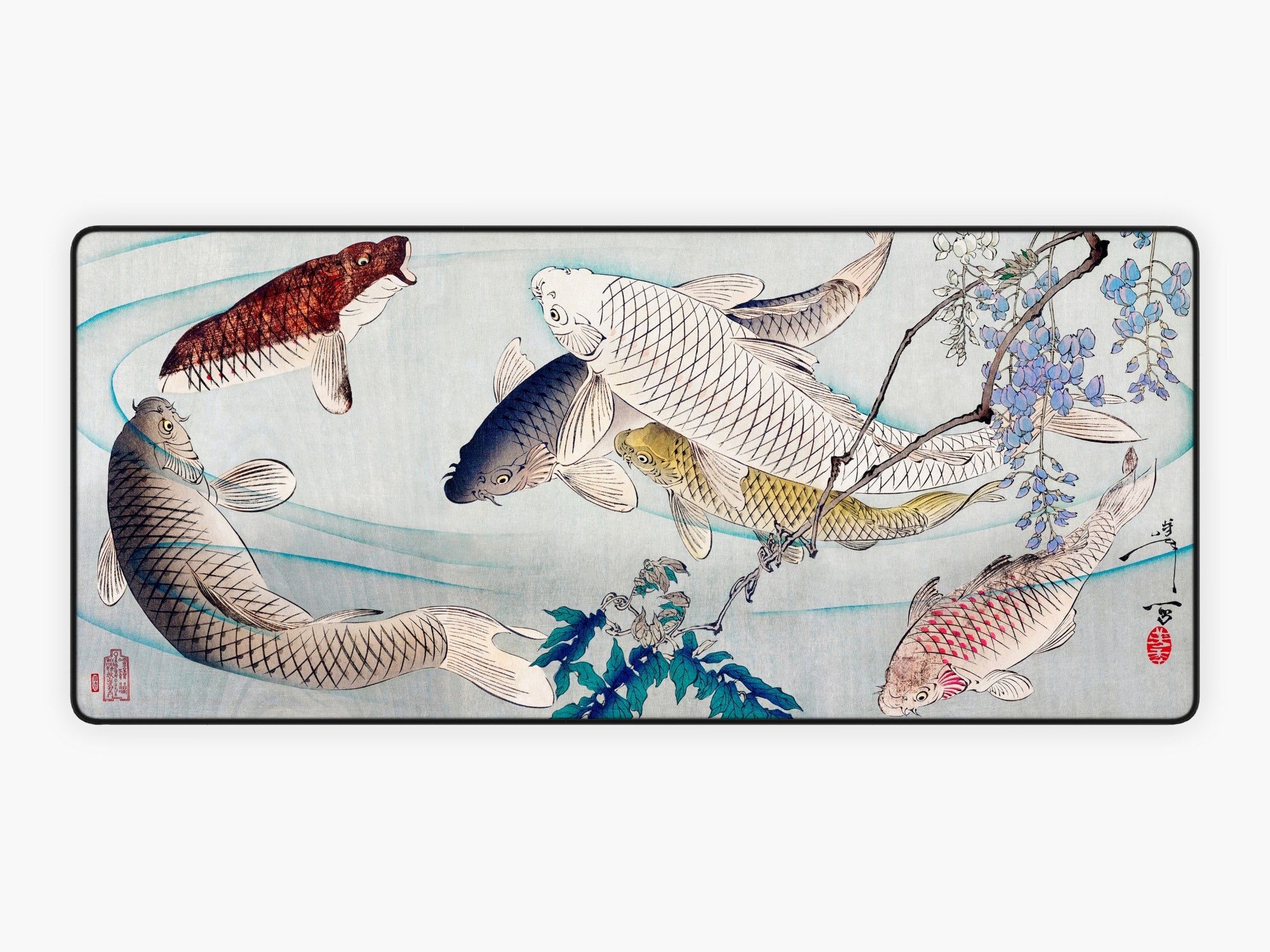 CARP WITH WISTERIA, BY YOSHITOSHI