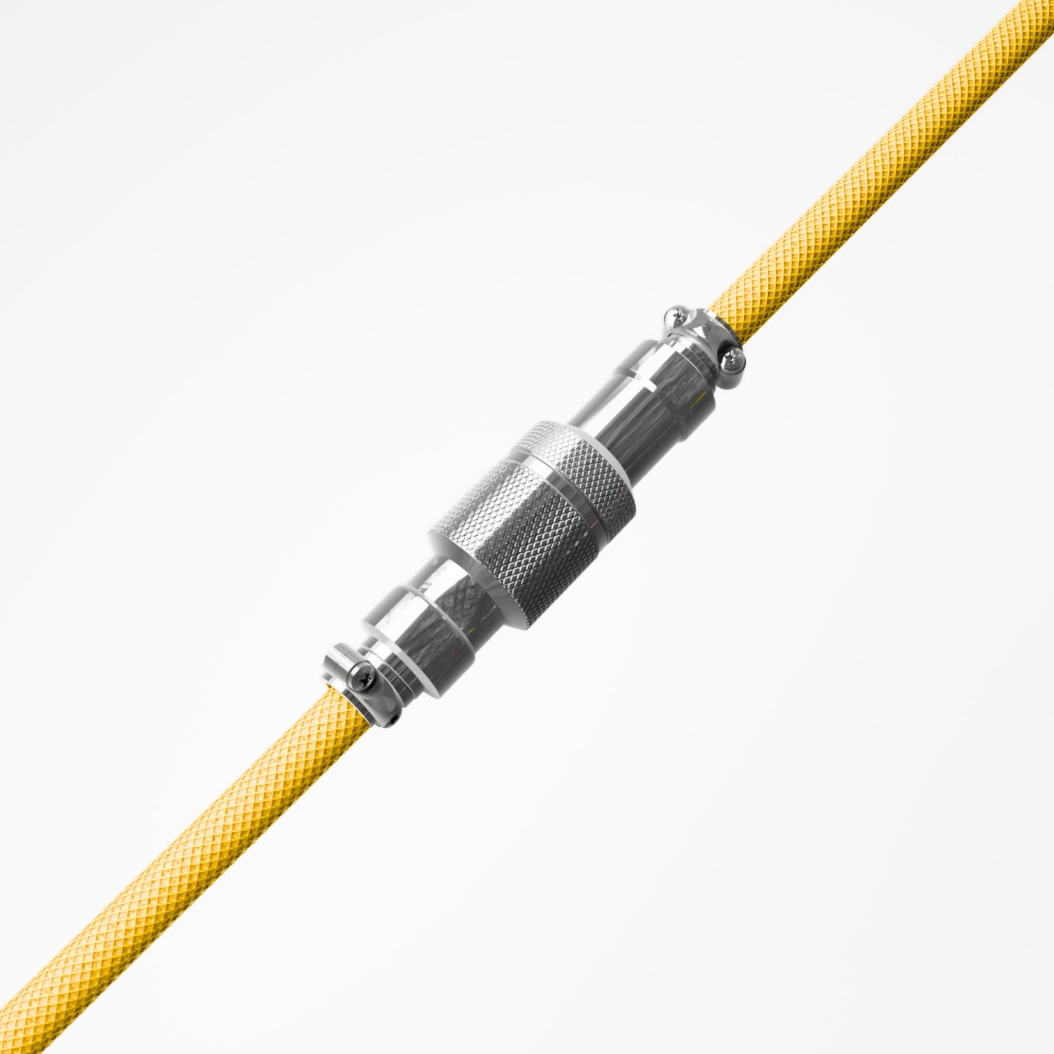 Yellow Coiled Keyboard Cable