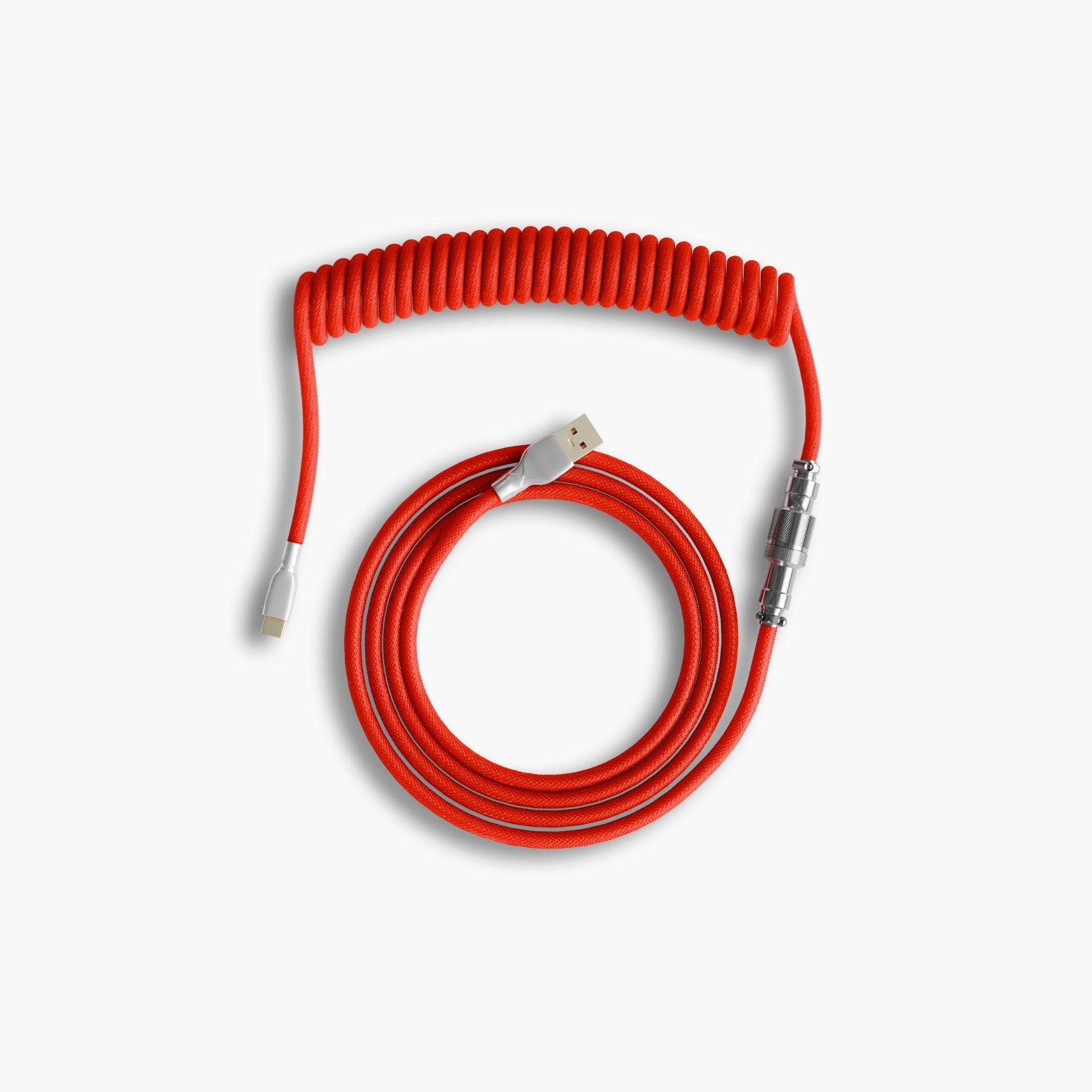 Red Coiled Keyboard Cable