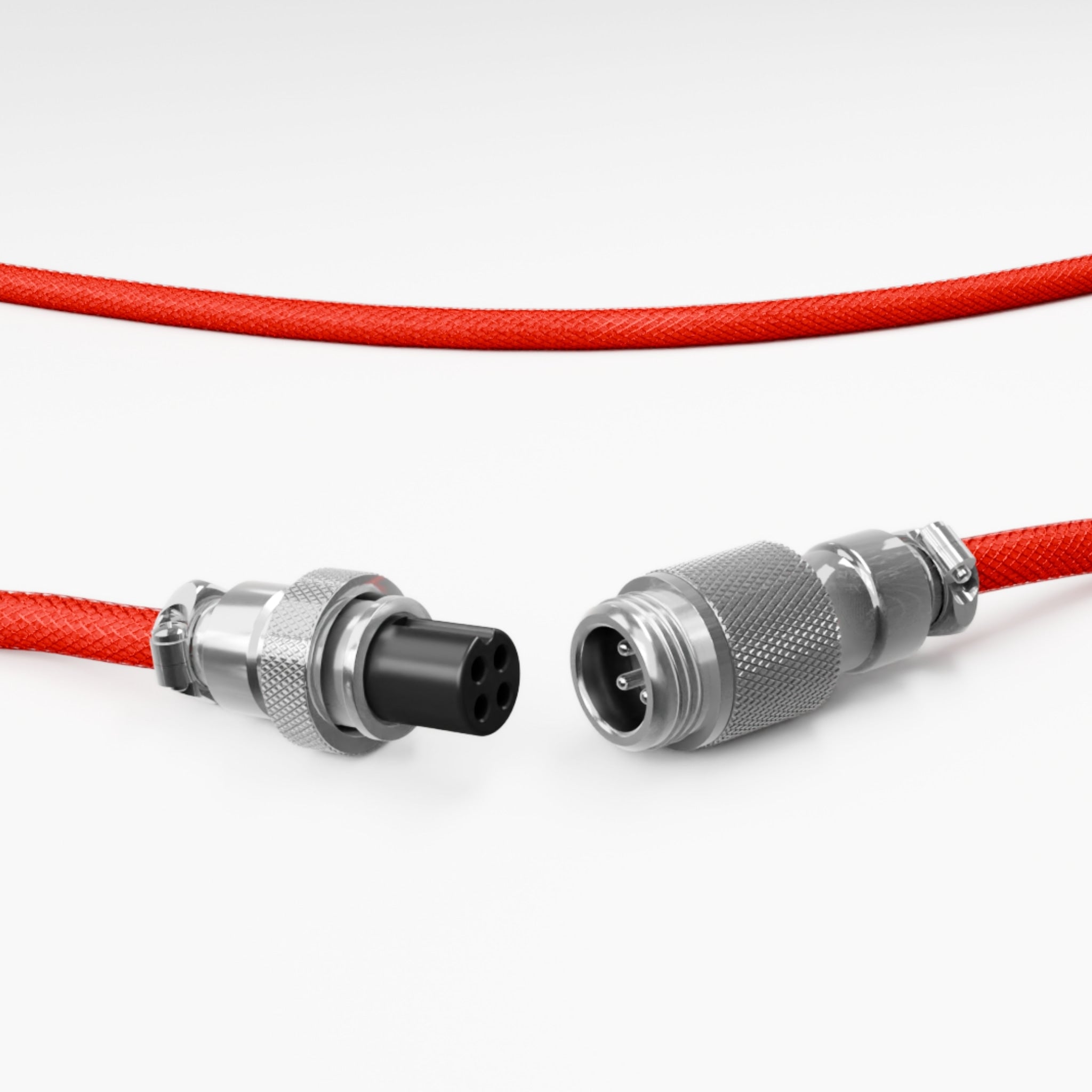 Red Coiled Keyboard Cable