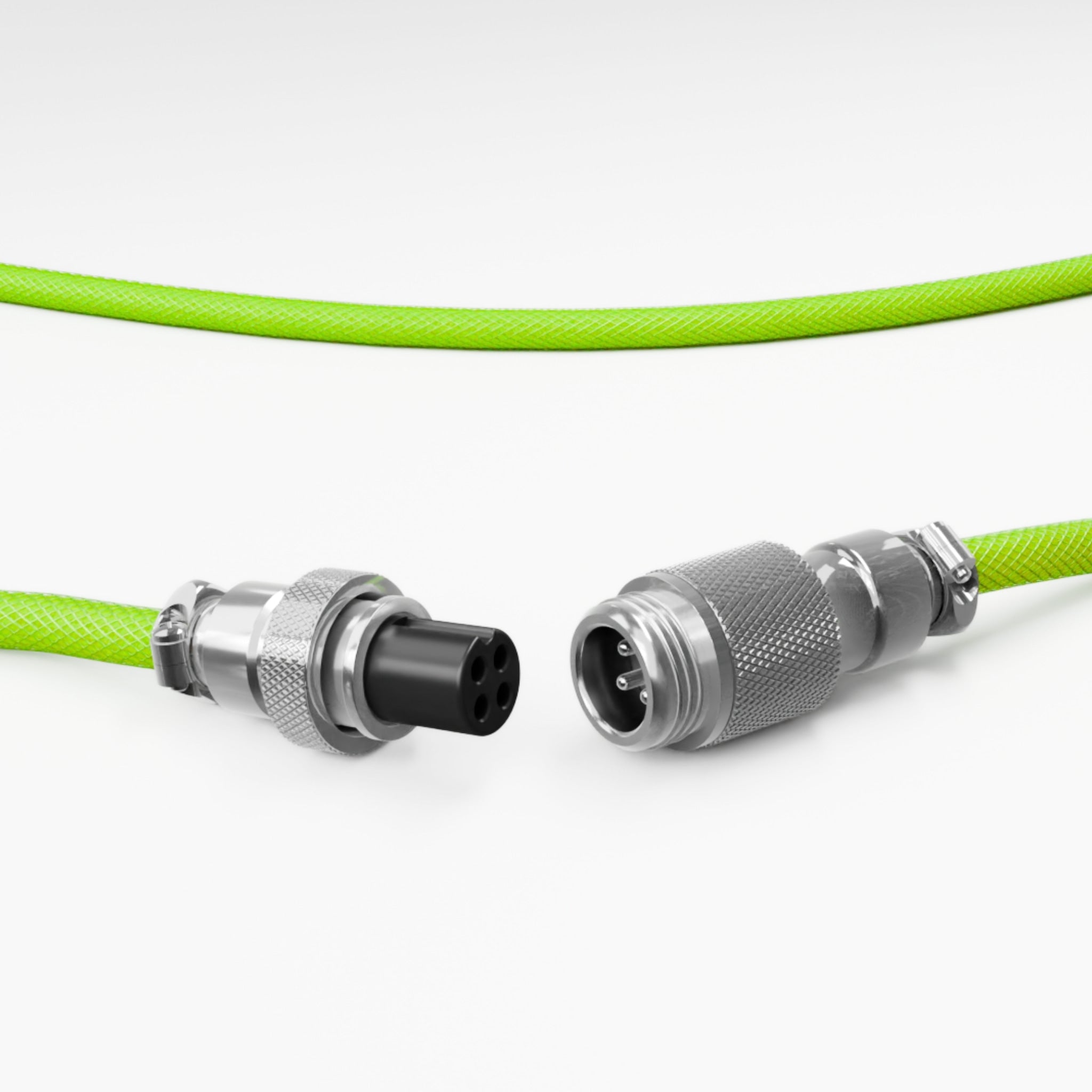 Light Green Coiled Keyboard Cable