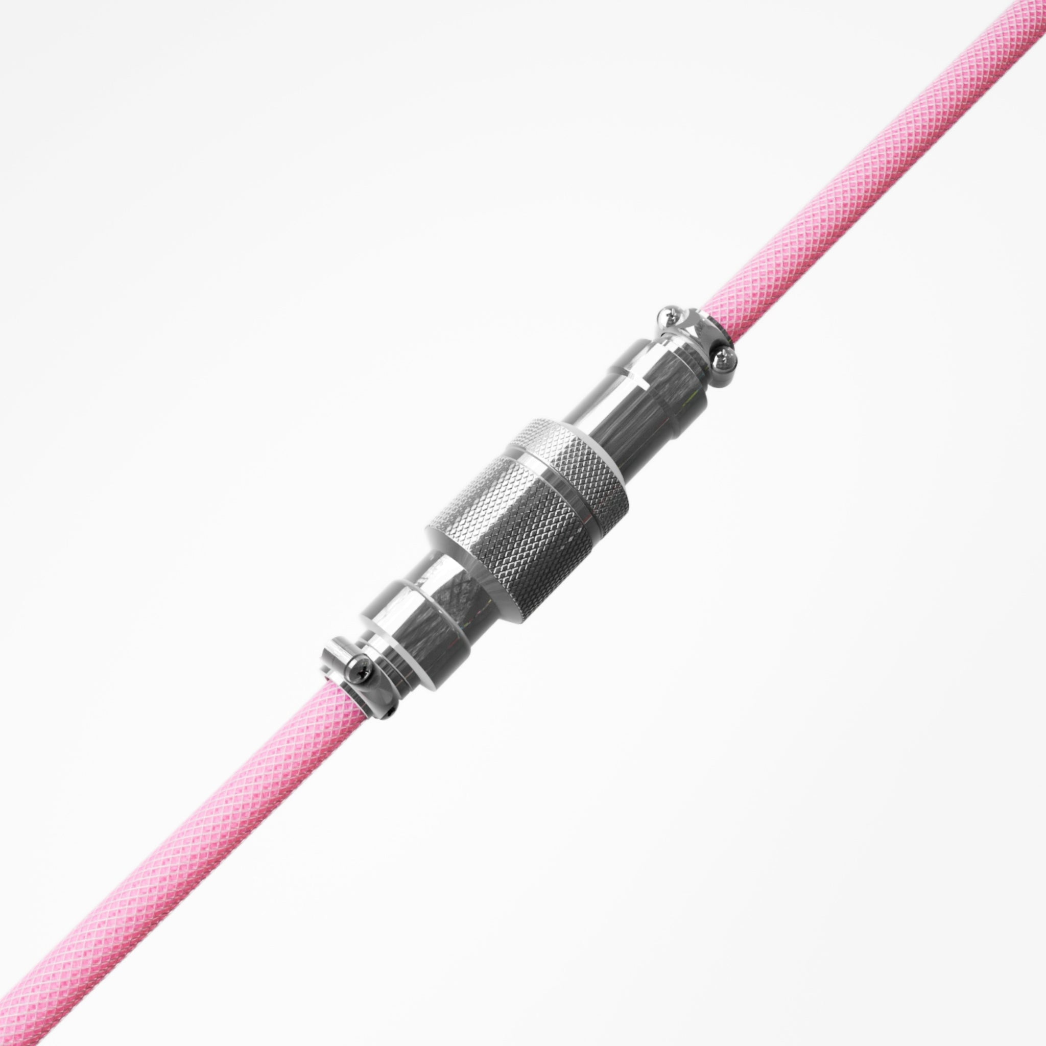Cable de teclado enrollado rosa