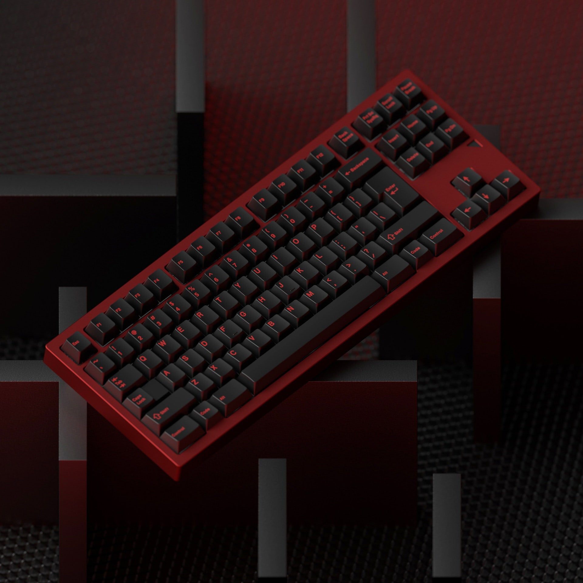 JKDK "Crimson Red" Keycap Set