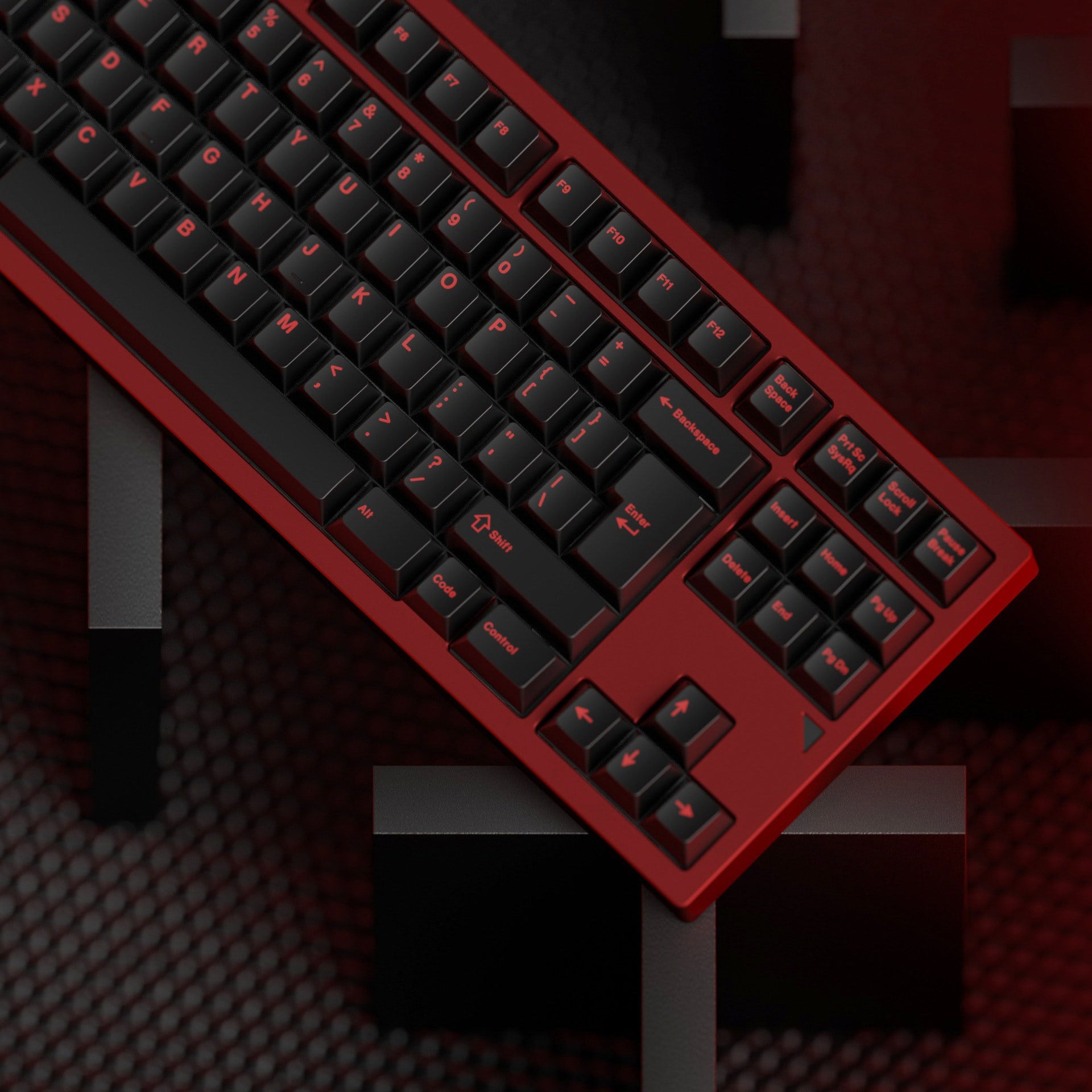 JKDK "Crimson Red" Keycap Set