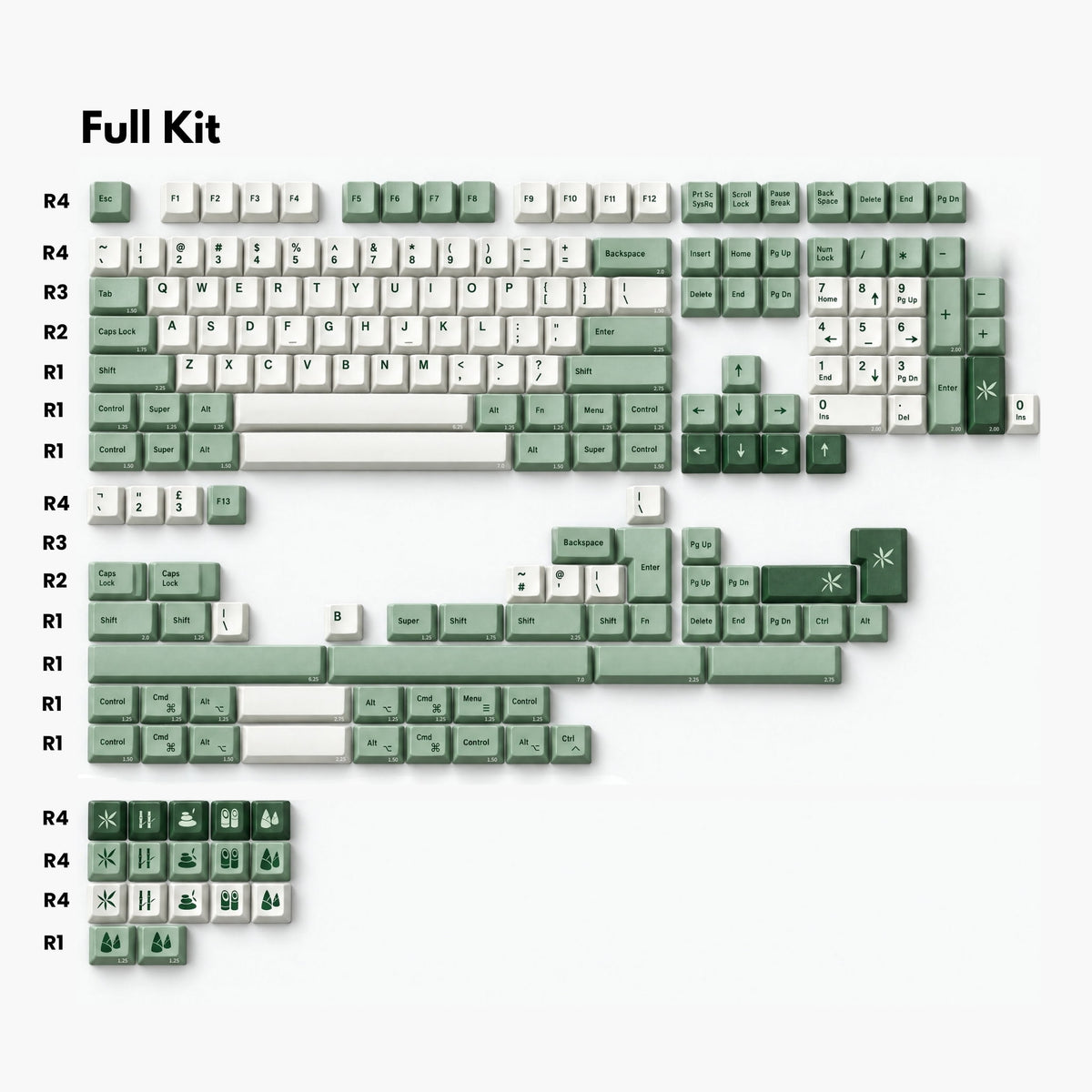 JKDK "Bamboo" Keycap Set