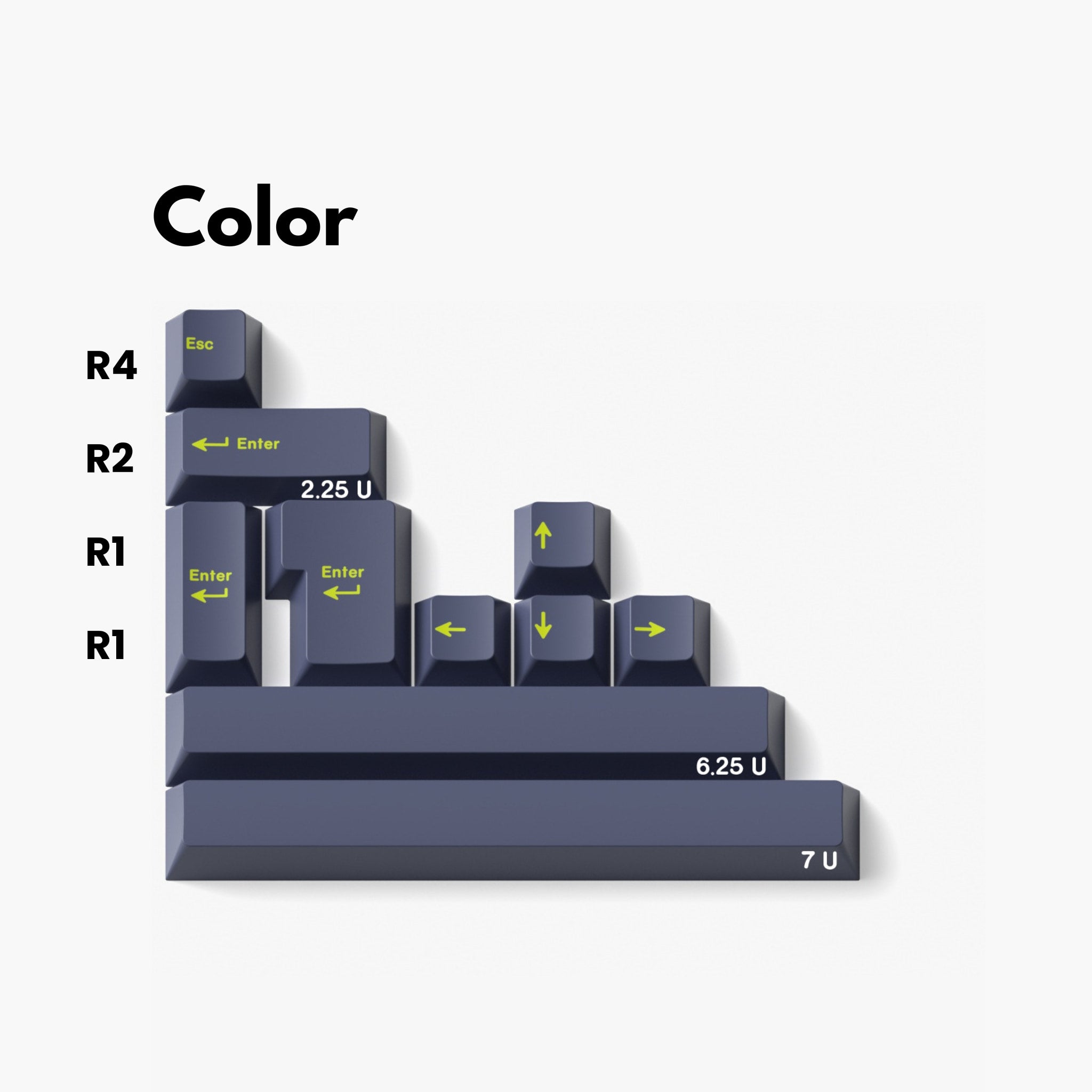 JKDK "Dark Matter" Keycap Set