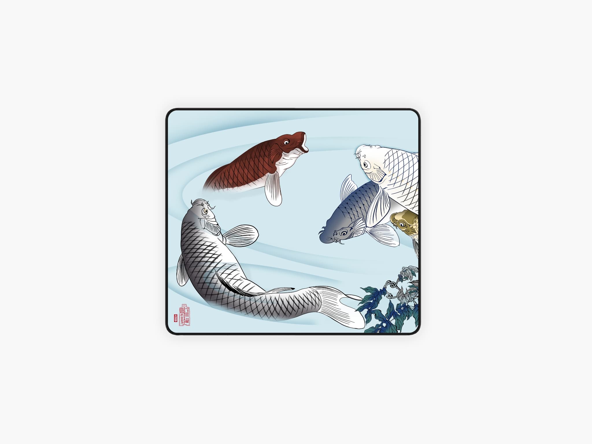 CARP WITH WISTERIA