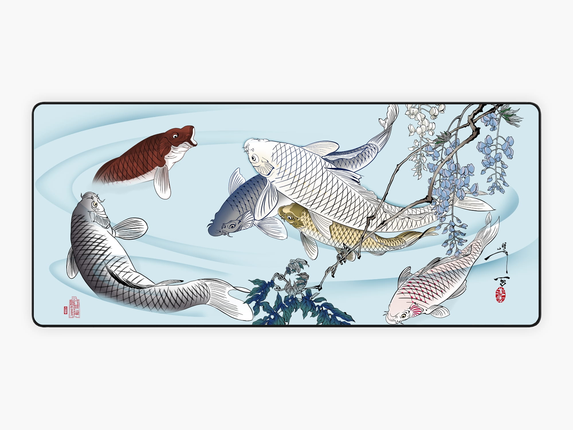 CARP WITH WISTERIA