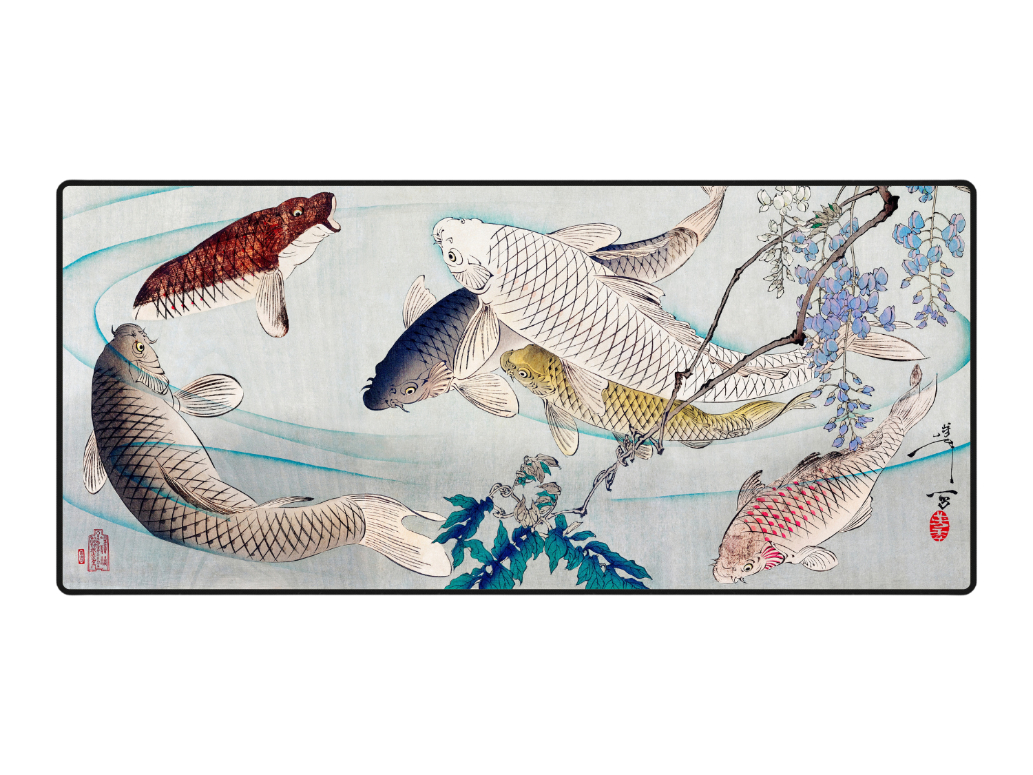 CARP WITH WISTERIA, BY YOSHITOSHI