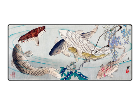 CARP WITH WISTERIA, BY YOSHITOSHI