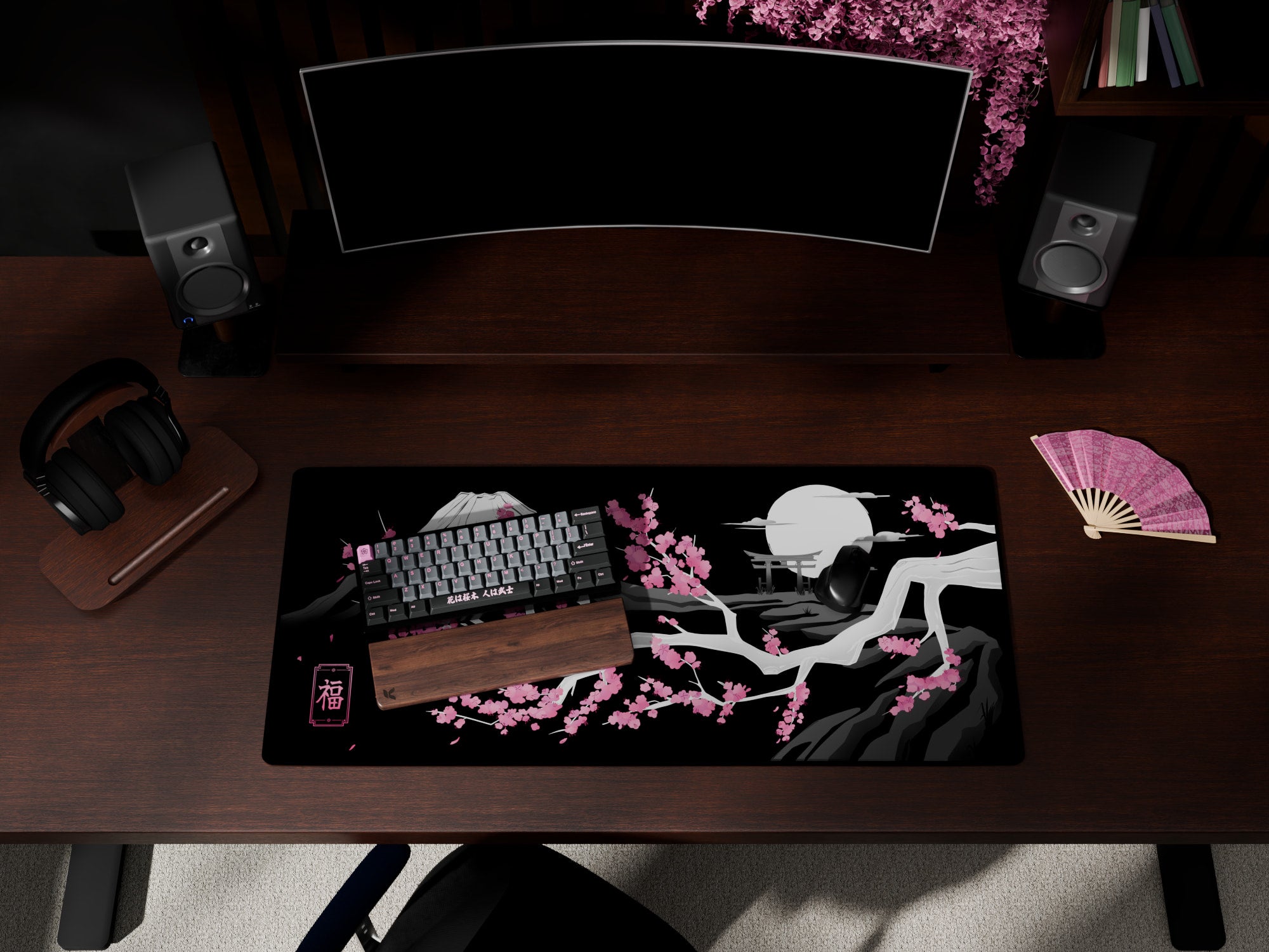 "Night Sakura" Custom Keycap Set