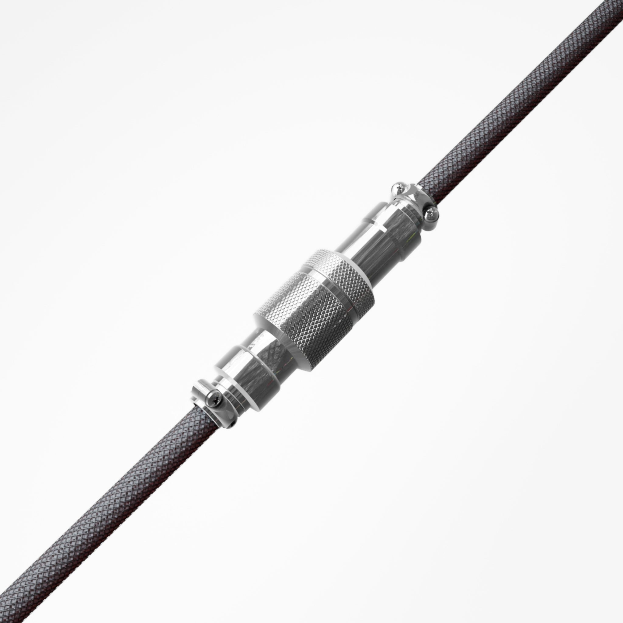 Grey Coiled Keyboard Cable