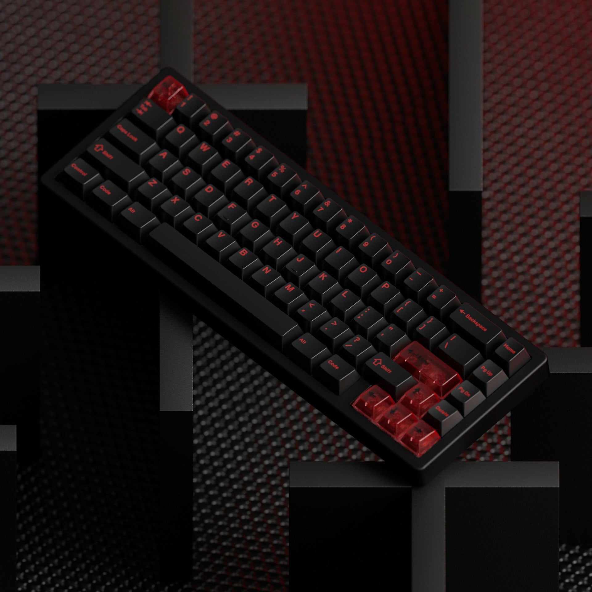 JKDK "Crimson Red" Keycap Set
