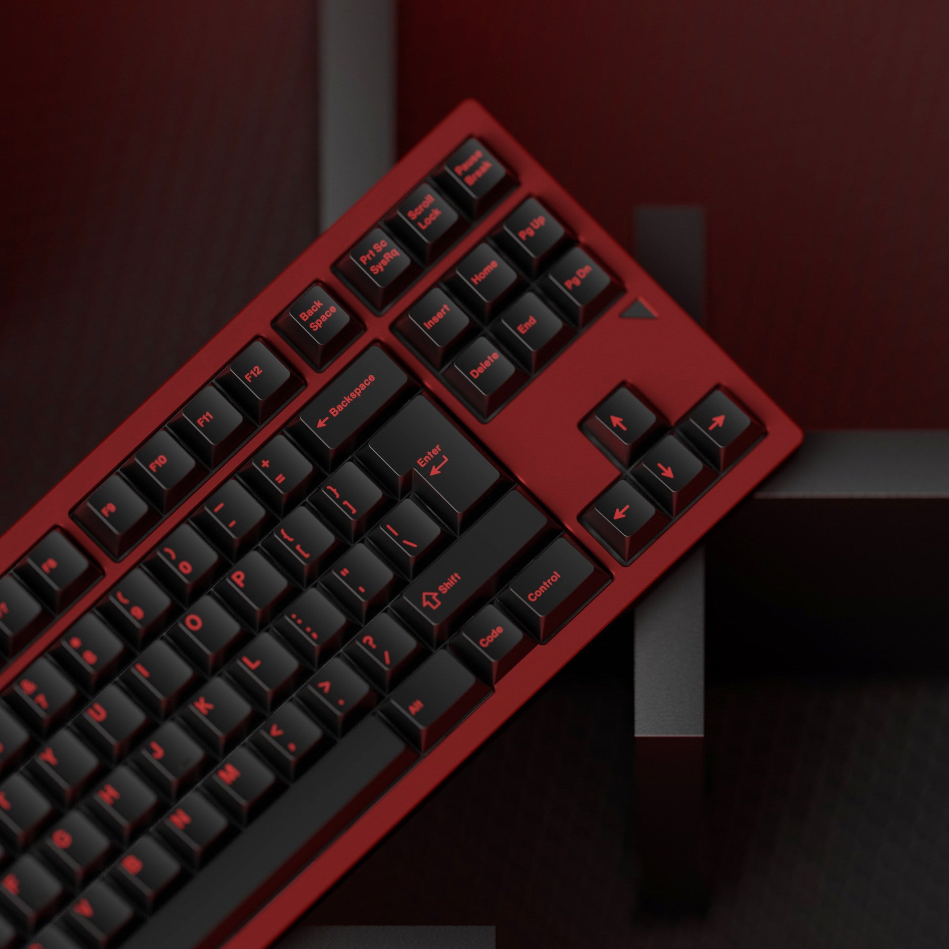 JKDK "Crimson Red" Keycap Set