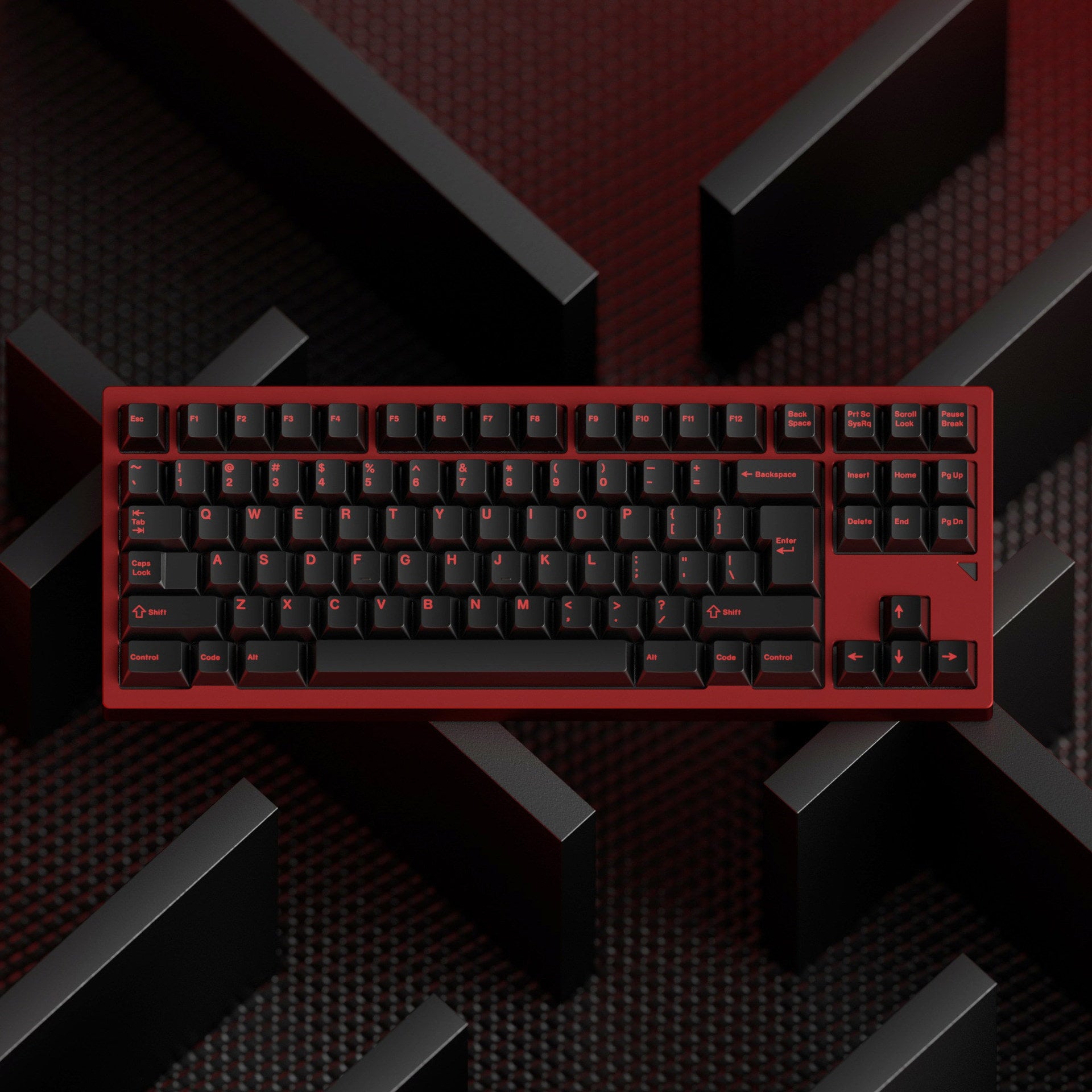 JKDK "Crimson Red" Keycap Set